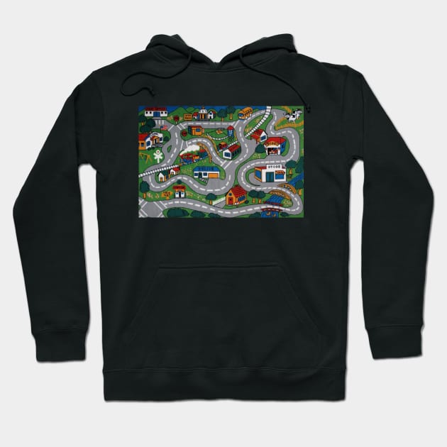 Throwback Kids Kindergarten Play Mat Hoodie by TextTees